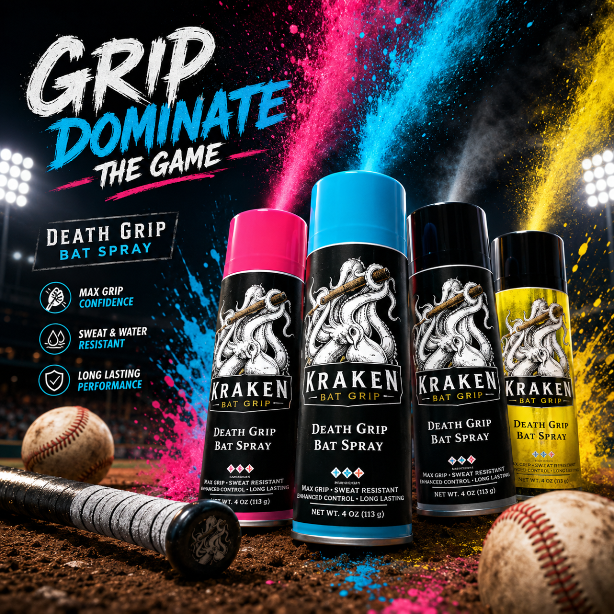 Kraken Death Grip Bat Spray