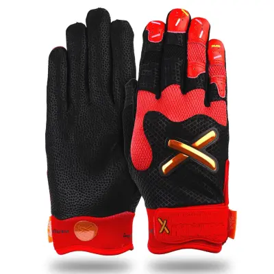 Cherry Blackout Batting Gloves