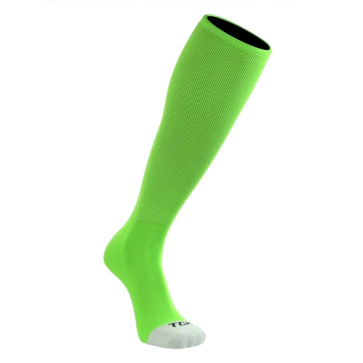 TCK Prosport Elite Tube Knee High Socks Baseball Soccer Football (Neon Green) (M)
