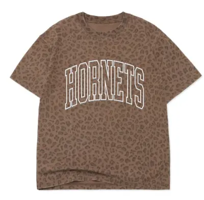 Vintage Leopard Hornets OVERSIZED BOX S/S TEE 7.5 OZ