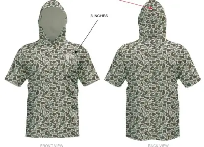 Duck Camo Performance Hooded Short Sleeve