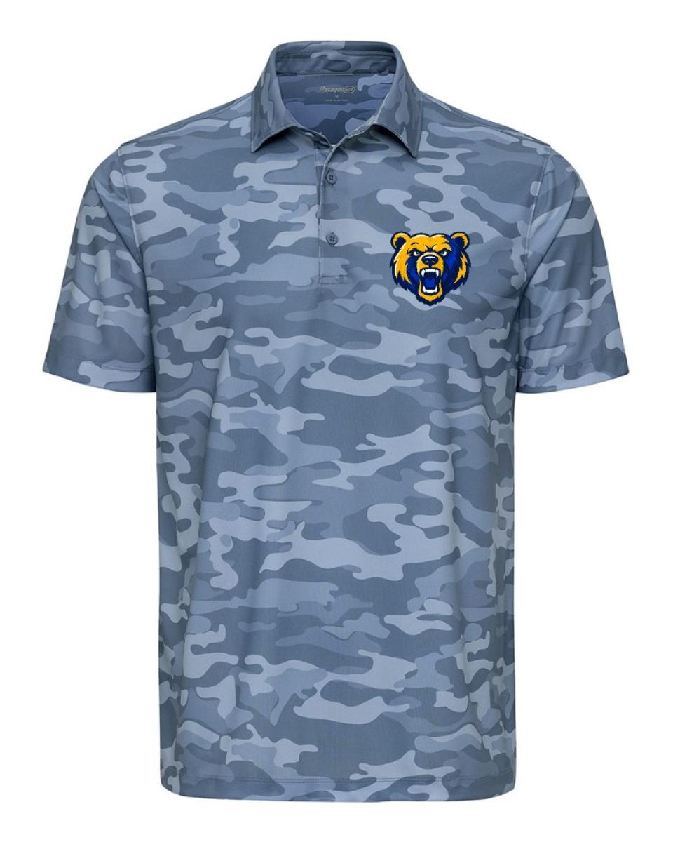 Men's Sam Hardin Bear Blue Camo Polo