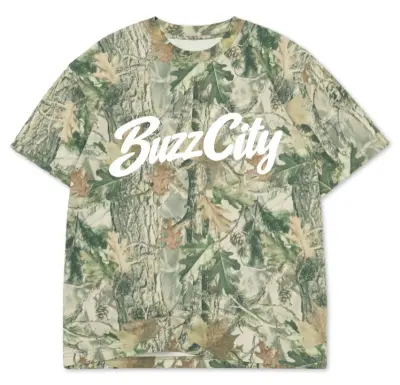 Vintage Camo Buzz City OVERSIZED BOX S/S TEE 7.5 OZ
