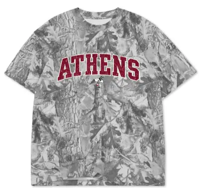 Vintage Grey Wood Camo ATHENS OVERSIZED BOX S/S TEE 7.5 OZ