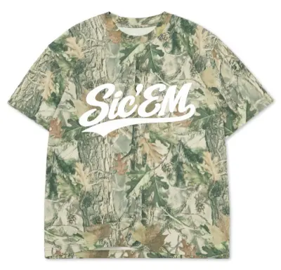 Vintage Camo Sic' em OVERSIZED BOX S/S TEE 7.5 OZ