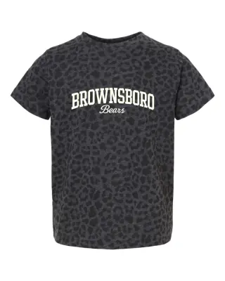 Toddler Brownsboro Bears Leopard Tee