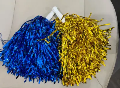 Blue and Gold POM POM
