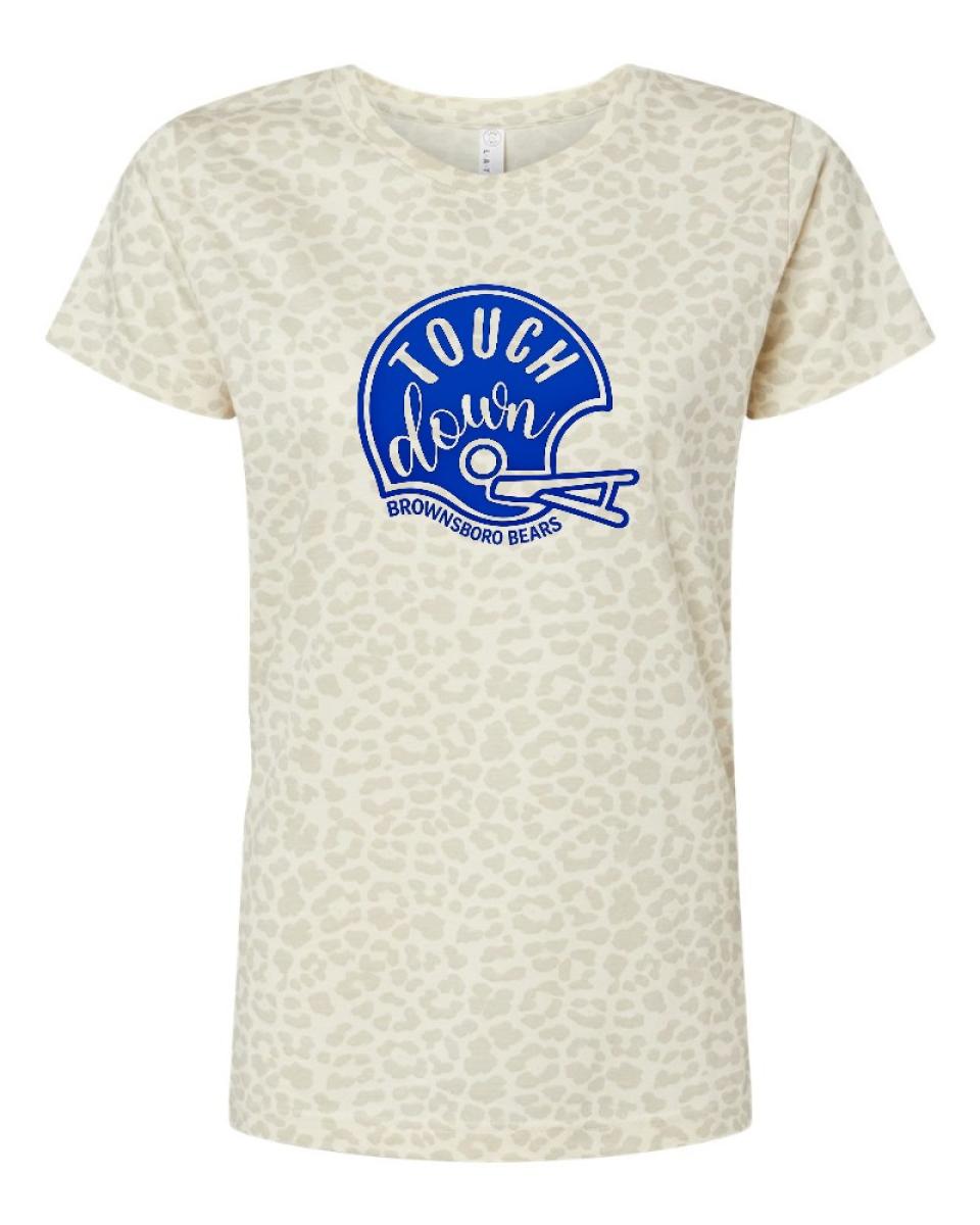 Youth Touch Down Brownsboro Bears  Fine Jersey Tee