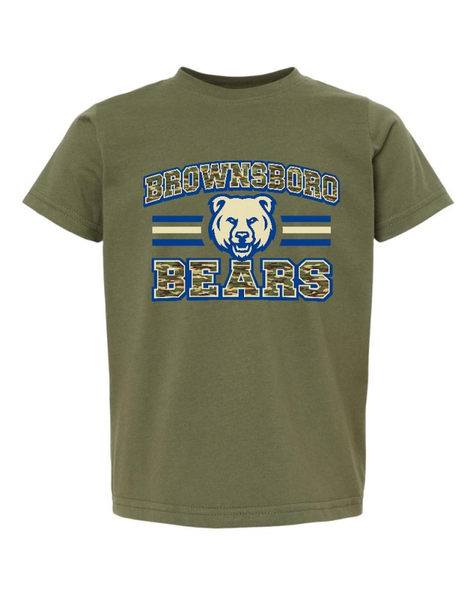 Toddler Brownsboro Bears military Tee