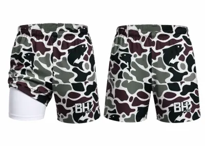 Fishing Camo Performance Swim Shorts
