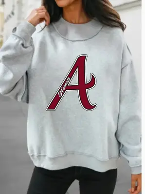 Oversized Athens Hornets Mock Neck Sweatshirt